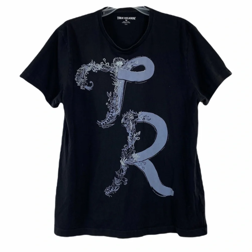 True Religion Black T-Shirt Size L